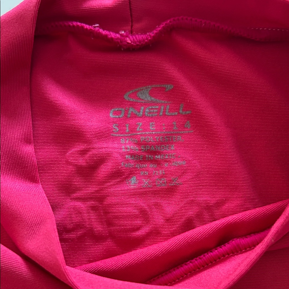 O'Neill Hot Pink Rash Guard - Picture 2 of 4